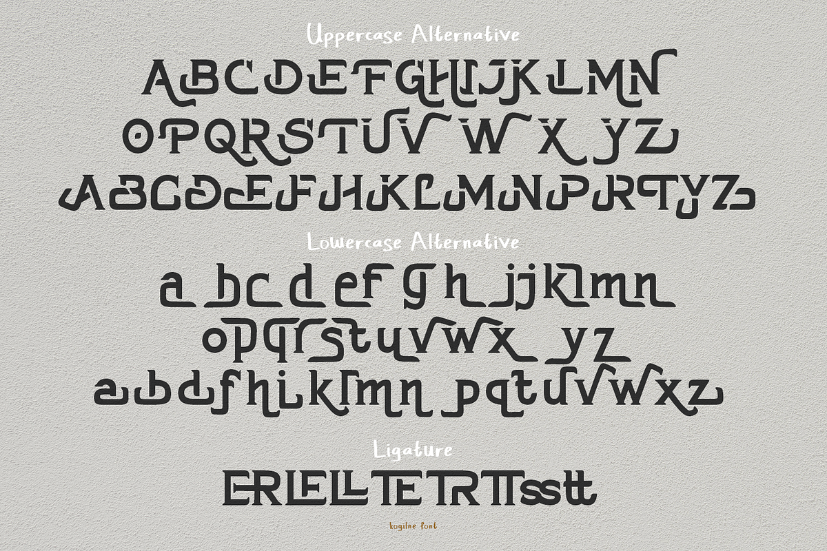 Kogilne Font Duo, a Font by madeDeduk (Photo 7 of 10)