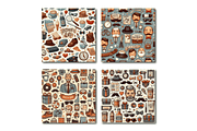 Fathers Day Pattern Digital Papers, a Pattern Graphic by Dizzy Art Studio (Thumbnail 3 of 3)