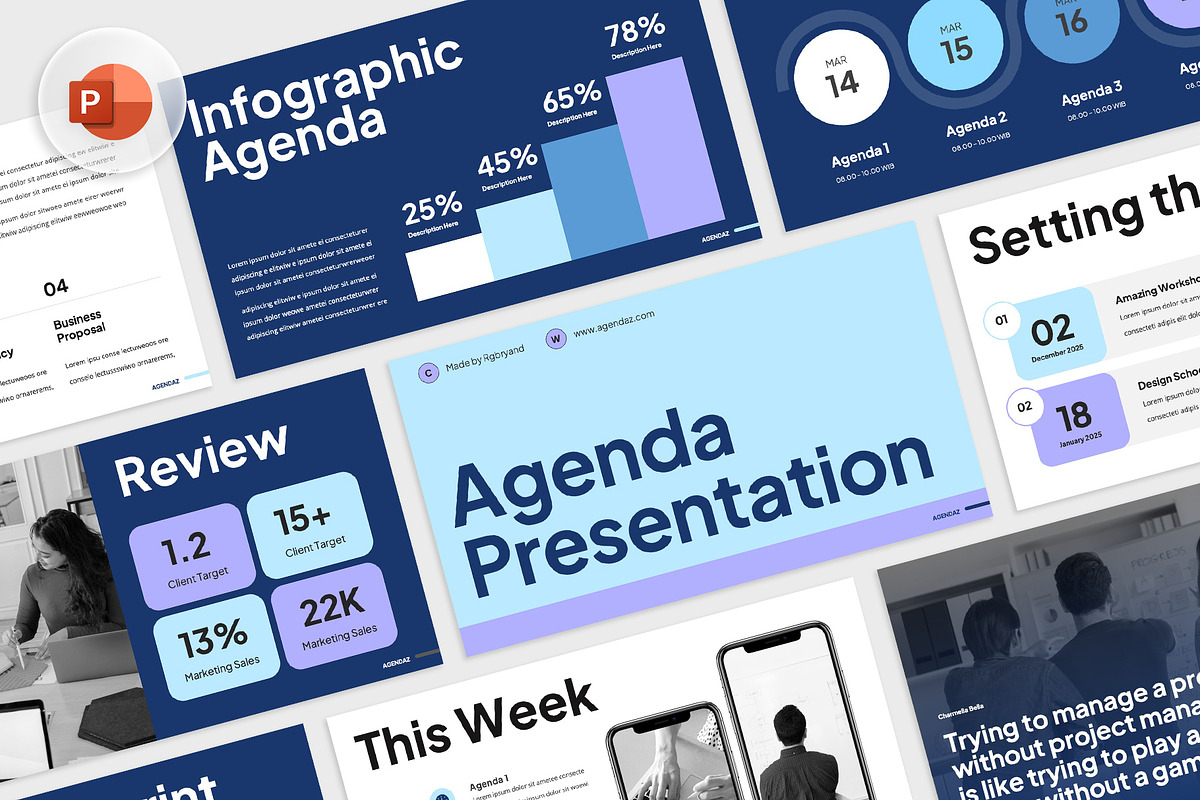 AGENDAZ - Agenda Powerpoint, a Presentation Template by rgbryand (Photo 1 of 7)