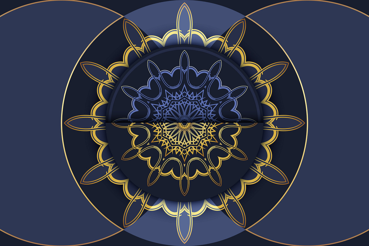 Mandala Ornamental Geometry Bundle, a Background Graphic by NJ Himel (Photo 5 of 92)