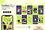 Vibrant Coffee Shop Instagram Story, a Social Media Template by Jiwstudio (Thumbnail 1 of 3)