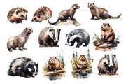 Watercolour Animals and plants, an Animal Illustration by AkvarelRiver (Thumbnail 4 of 16)