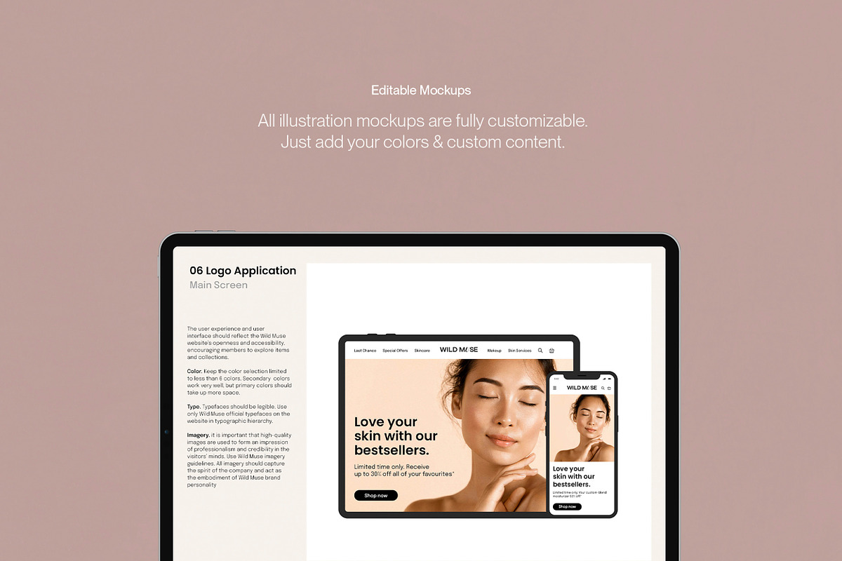 WILD MUSE / Brand Guidelines, a Brochure Template by Studio Dara (Photo 17 of 23)