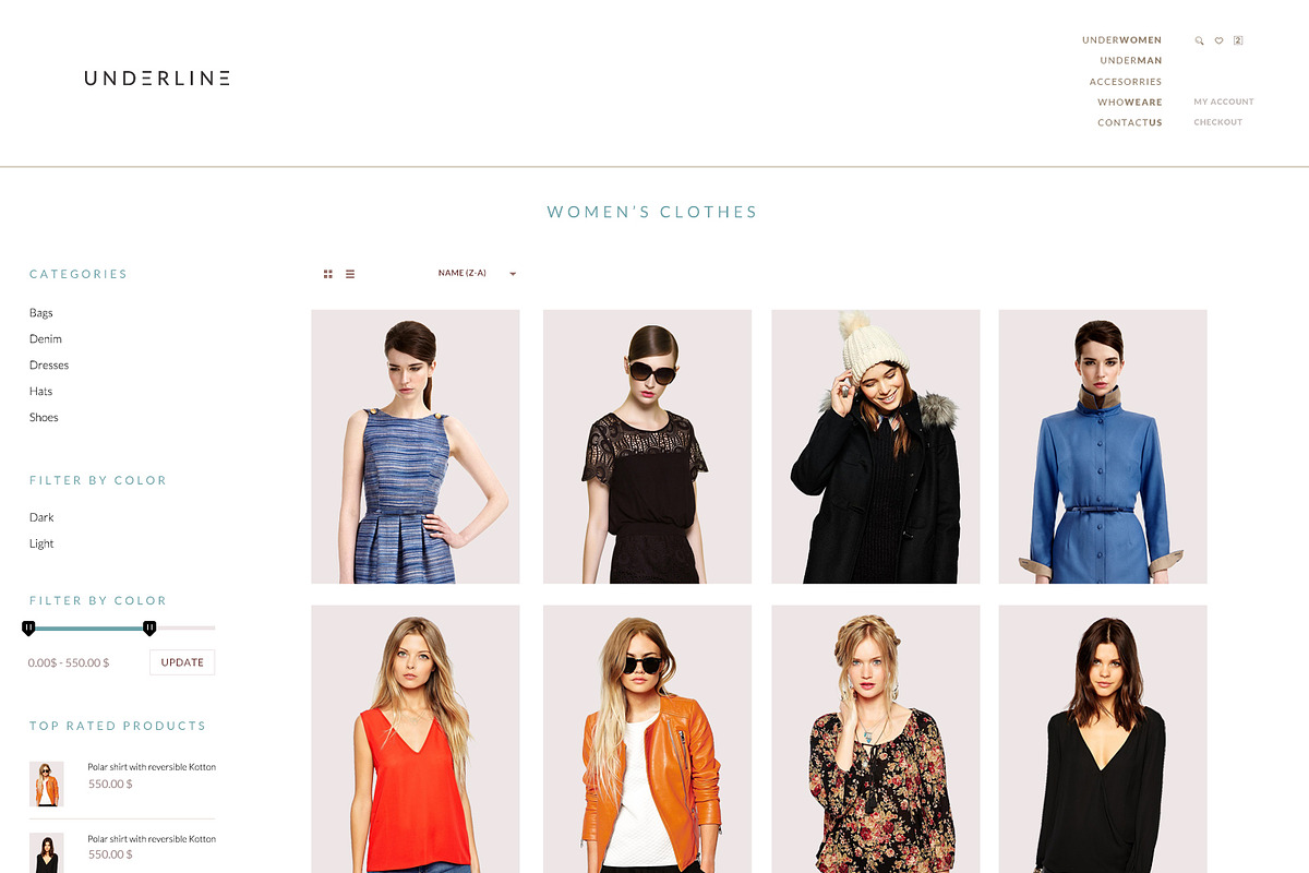 Unique Underline  PSD Template, a Websites & App Template by Renovatio (Photo 2 of 6)