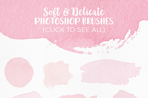 Soft & Delicate Watercolor Brushes