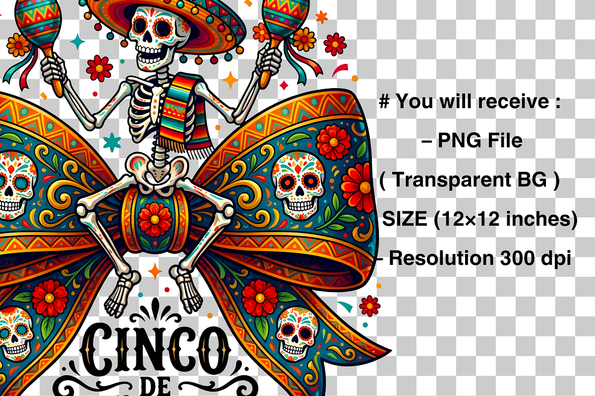 Cinco De Mayo Coquette PNG, a Graphic by Clipart Bloom (Photo 3 of 3)
