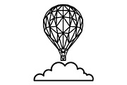 Hot Air Balloon Silhouette Bundle, an Object Illustration by Gaye Art (Thumbnail 16 of 31)