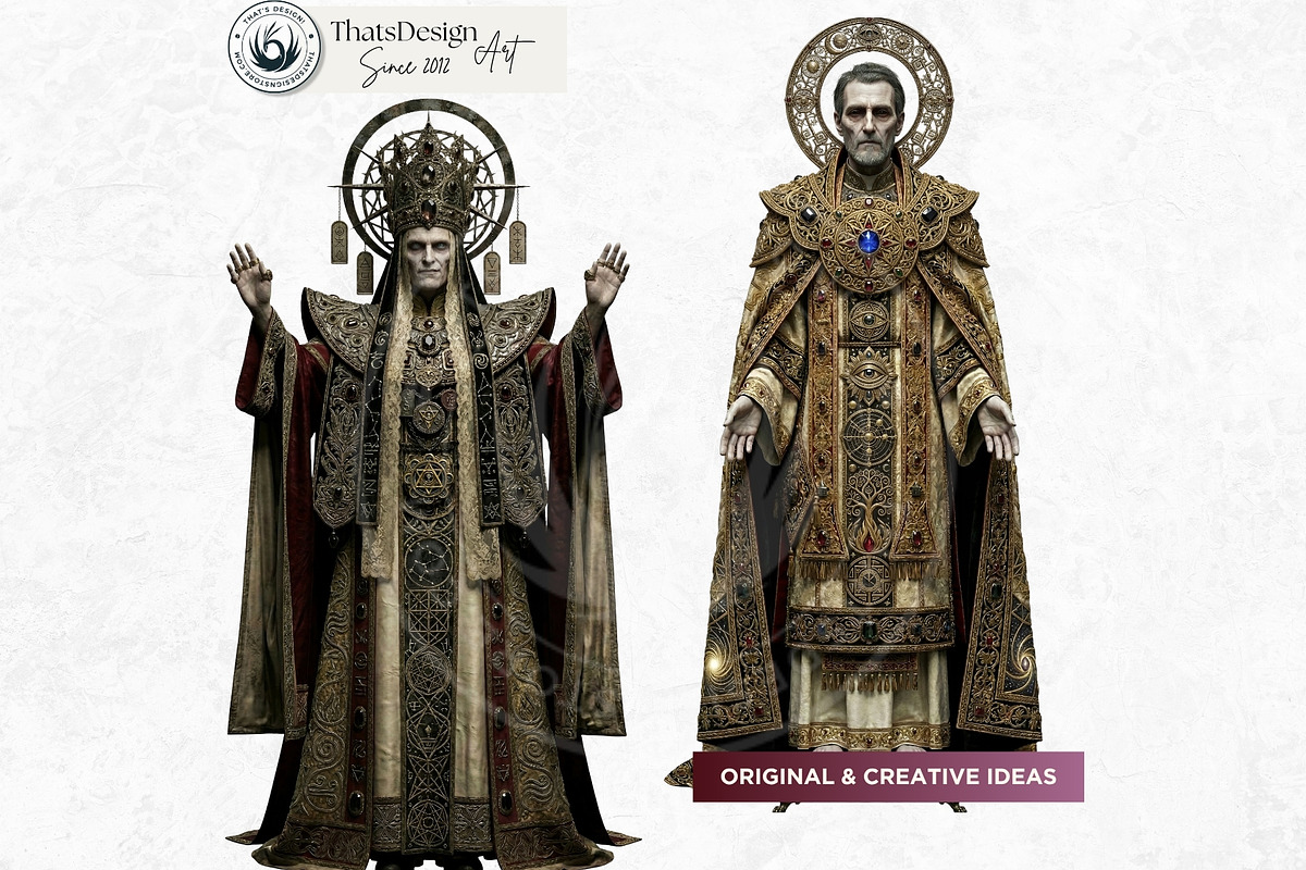 Gothic Horror Ecclesial Characters, a Person Illustration by ThatsDesignArt (Photo 5 of 13)