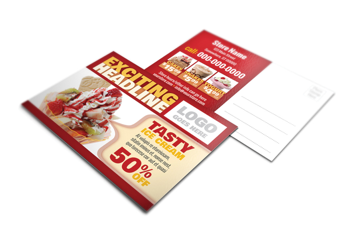 Restaurant Multipurpose Postcard, a Card Template by MitchLinhardt (Photo 1 of 3)