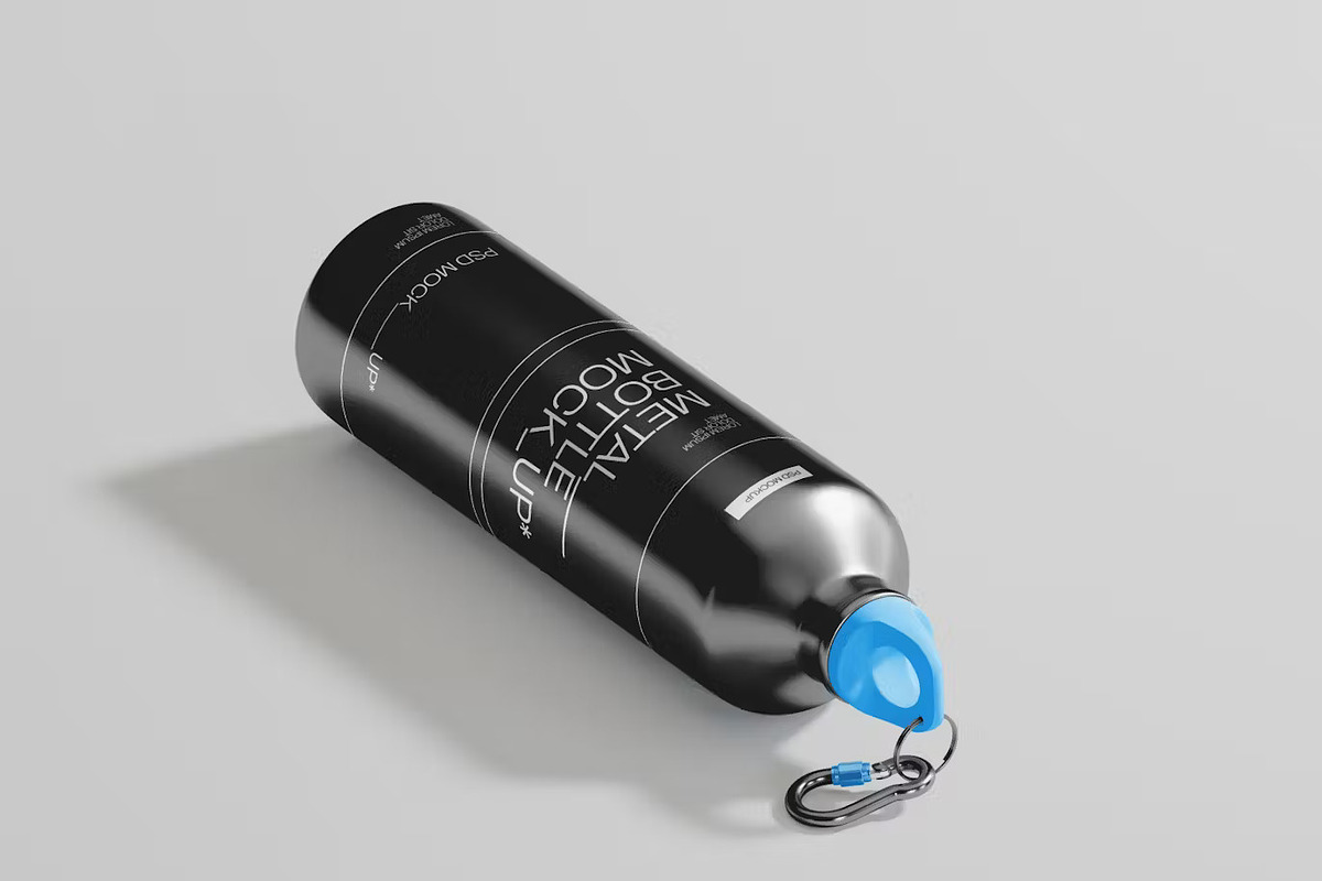 Metal Bottle Mockup 3 Set, a Cups & Container Mockup by PaperMoon (Photo 4 of 4)