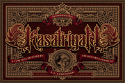 Kasatriyan Ancient Typeface, a Serif Font by Sitintahitam (Thumbnail 1 of 24)