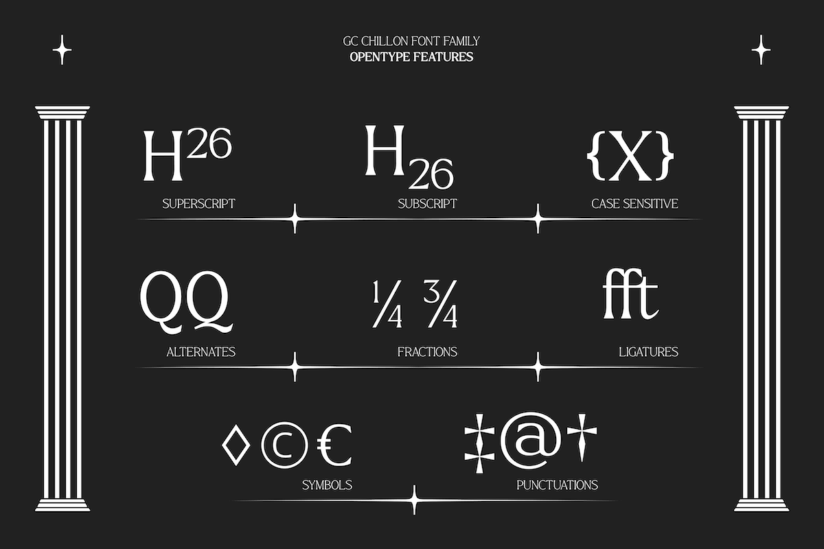 GC Chillon - Stylish Serif Display, a Serif Font by Glyphonic (Photo 9 of 15)