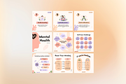 Therapist Instagram Templates, a Social Media Template by Adored Templates (Thumbnail 2 of 10)