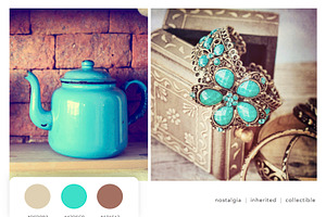 Vintage Mood Boards & Color Palettes