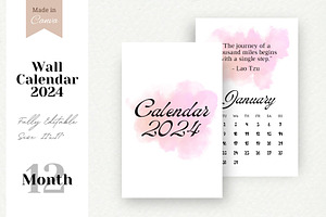 Canva Inspirational Quotes Calendar