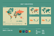 World Vector Map, a Graphic by Ben Buysse (Thumbnail 4 of 5)