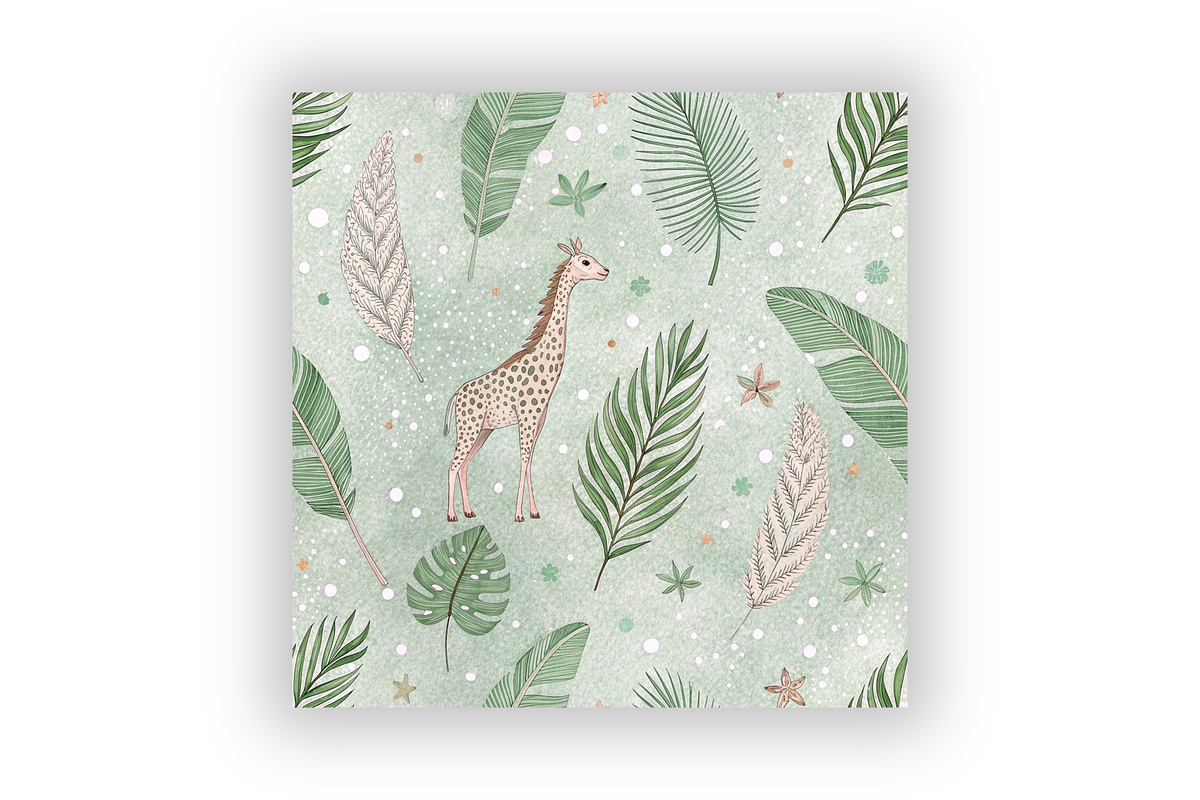 Sage Green Boho Seamless Pattern, a Pattern Graphic by FloridPrintables (Photo 5 of 7)