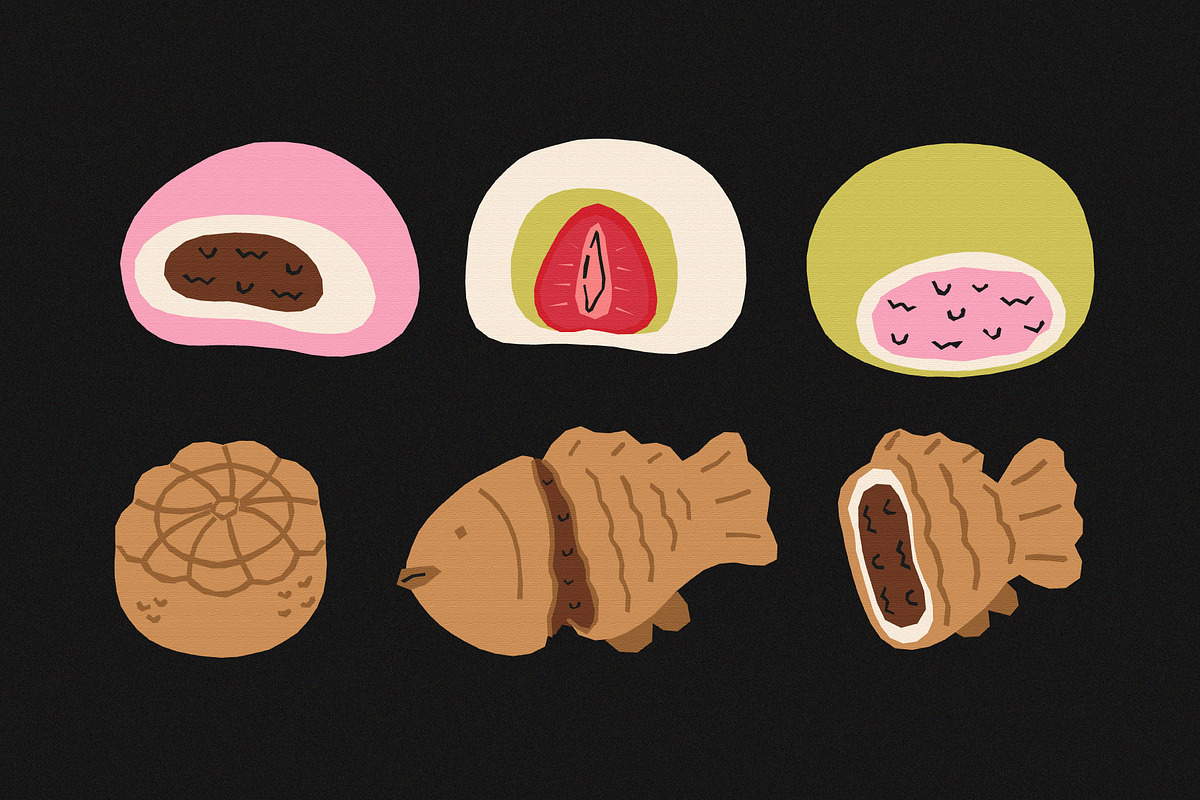 Asian food clipart, a Food Illustration by Luamor (Photo 4 of 9)