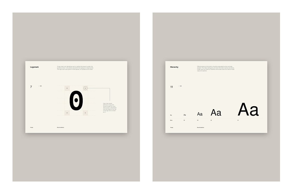 Brand Guidelines, a Brochure Template by T E M P L Y (Photo 7 of 19)