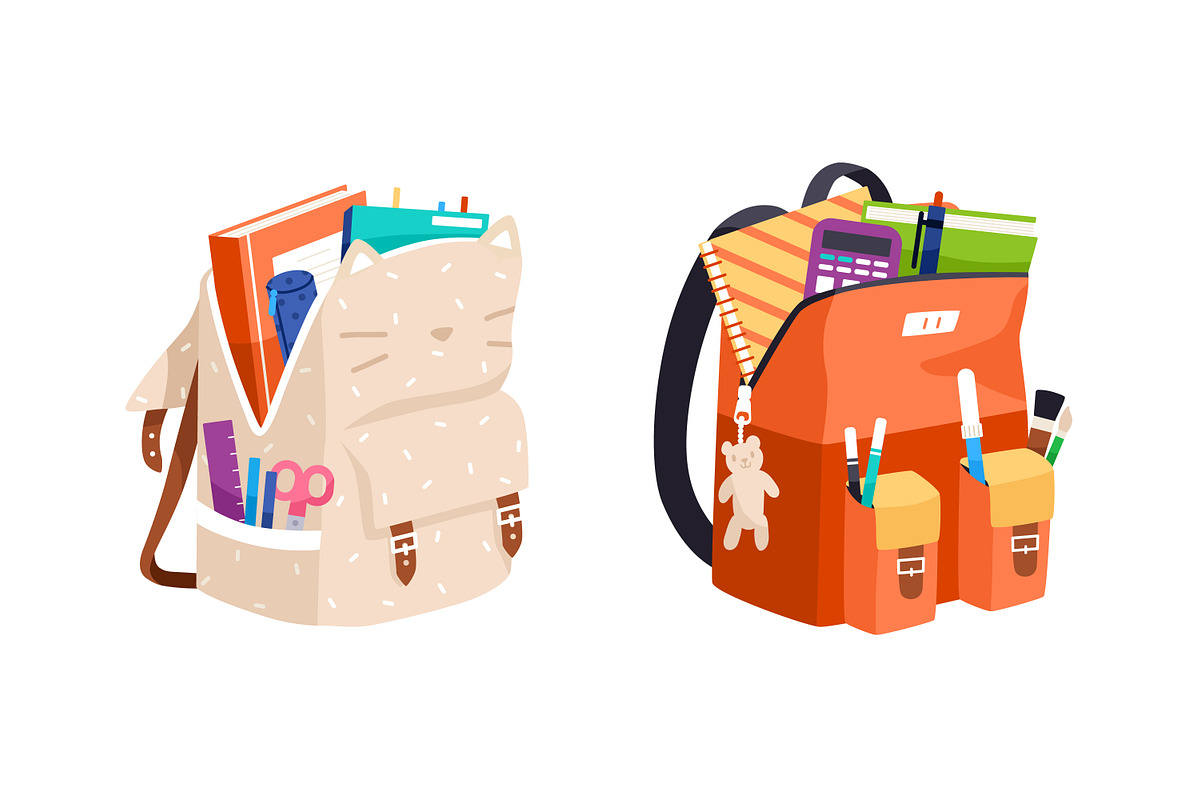 School backpacks and bags set, an Education Illustration by Good Studio (Photo 2 of 7)