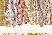 Autumn mood patterns&clipart bundle, a Food Illustration by Cozy pattern shop (Thumbnail 2 of 10)