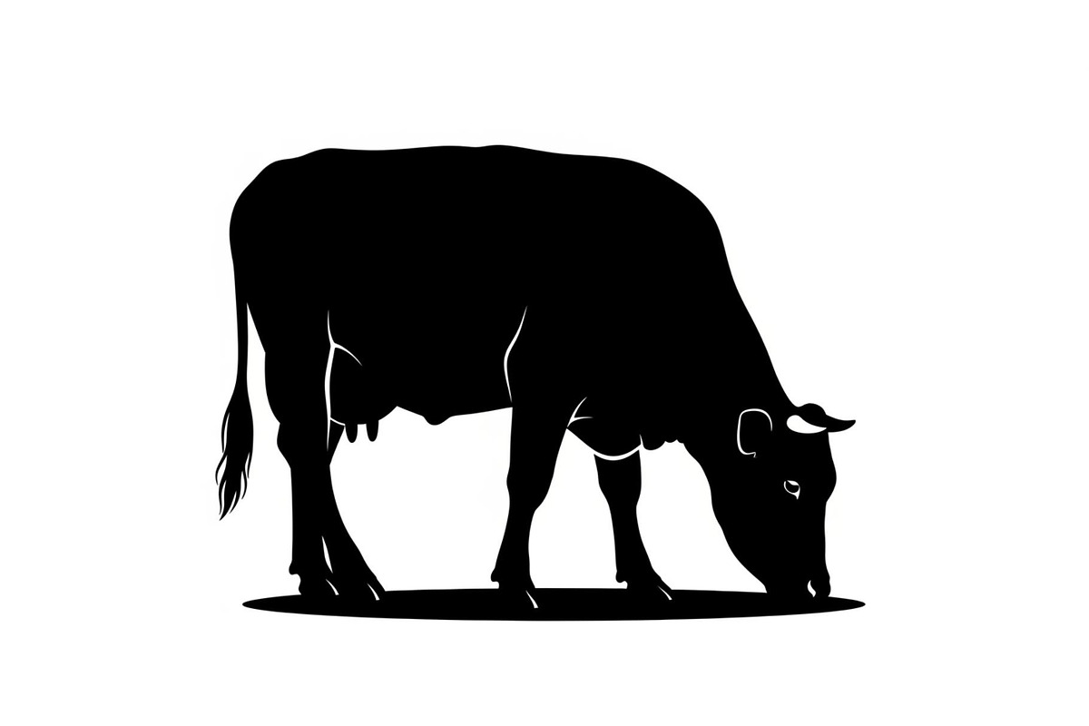 Farm Cow Silhouette Vector Bundle, an Illustration by Designs_River (Photo 45 of 51)