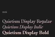 Quietism Display Base Pack, a Serif Font by Michael Rafailyk (Thumbnail 2 of 12)