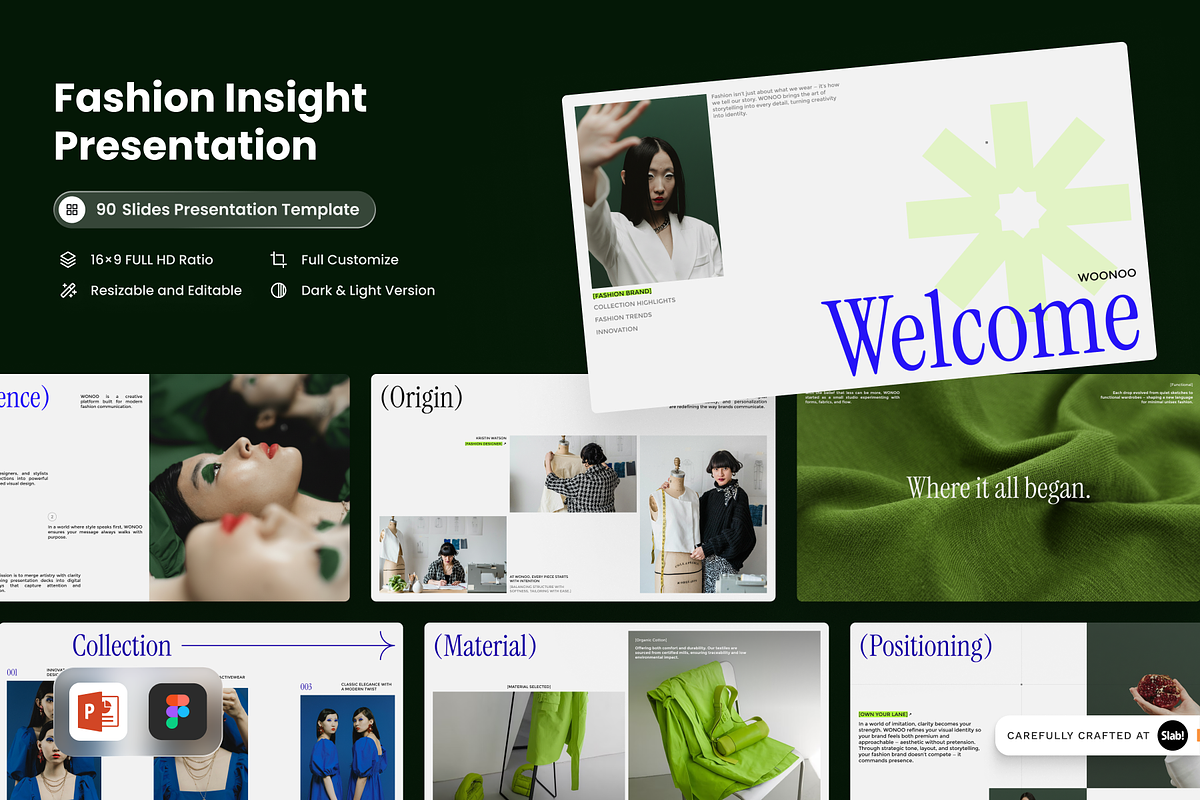 WONOO - Fashion Insight Figma, a Presentation Template by SLAB! Design (Photo 1 of 9)