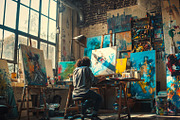 85 Artists in studio, an Arts & Entertainment Photo by Handmadefont (Thumbnail 86 of 88)