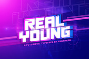 Real Young, a Sans Serif Font by khurasan (Thumbnail 1 of 7)