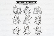 Christmas Tree Funny Doodles Bundle, a Seasonal Illustration by Guavanaboy (Thumbnail 1 of 3)