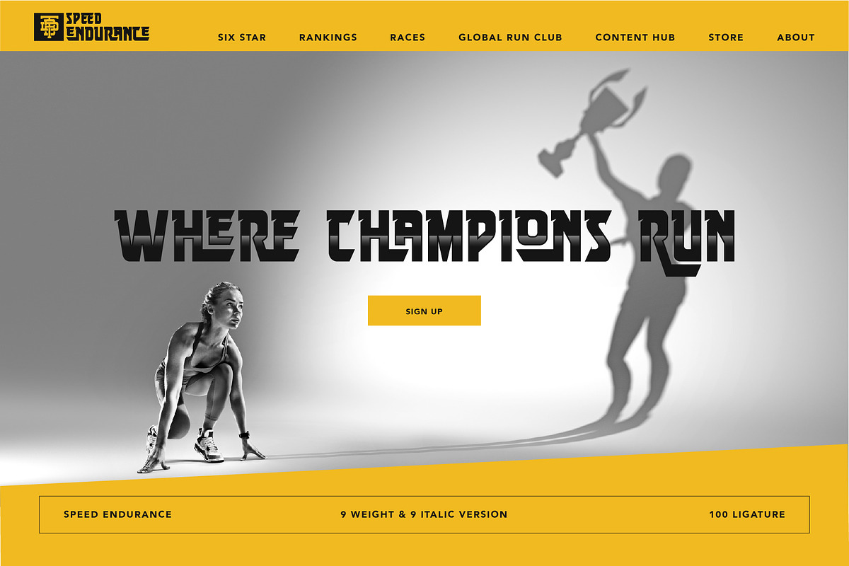 Speed Endurance, a Sans Serif Font by Burntilldead (Photo 10 of 10)
