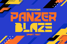 Panzer Blaze Sport Font