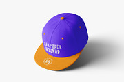 Snapback Cap Mockups, a Merchandise Mockup by artimasa (Thumbnail 6 of 6)