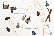 Cute penguins chicks watercolor set., an Animal Illustration by Bychovsky design (Thumbnail 2 of 9)