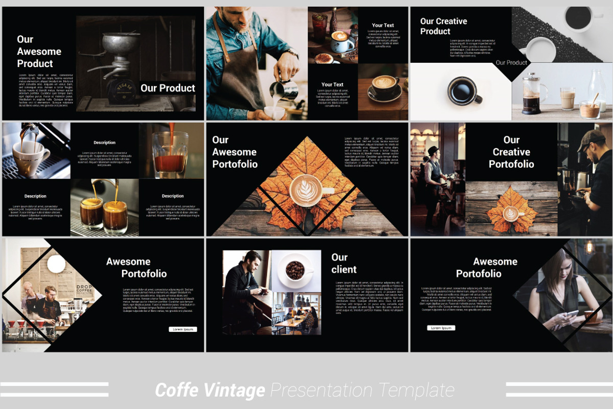 Coffee Vintage Powerpoint Template, a Presentation Template by Presentation Official (Photo 7 of 13)