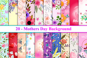 Mothers Day Background, a Decorative Illustration by Digital Studio
