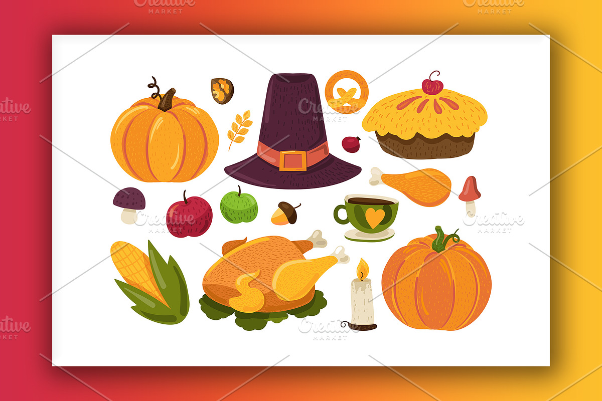 Autumn Thanksgiving Pack, a Marketing Template by barsrsind (Photo 2 of 7)