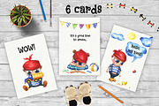 Cute boy - hand drawn set, an Object Graphic by Satika (Thumbnail 4 of 6)