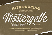 Mostergalle - Script Font, a Script Font by Letterhend Studio (Thumbnail 1 of 9)