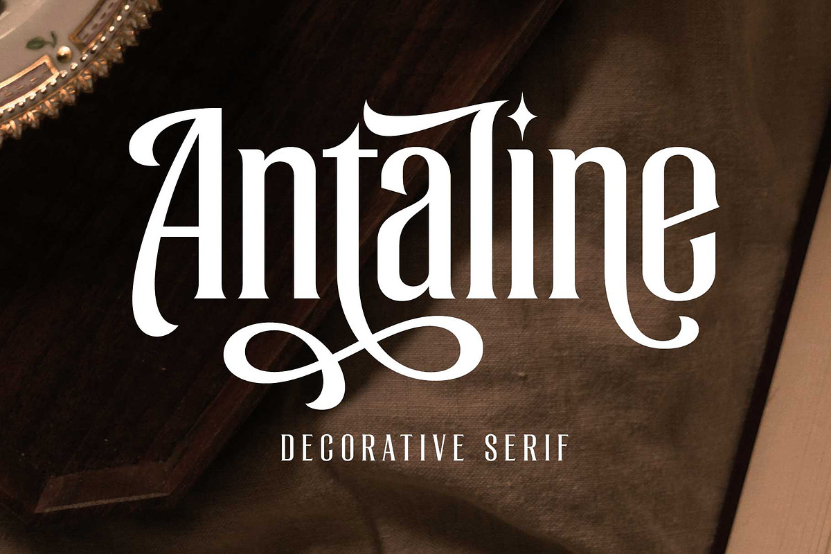 Antaline - Display Font, a Serif Font by Novitype (Photo 1 of 11)