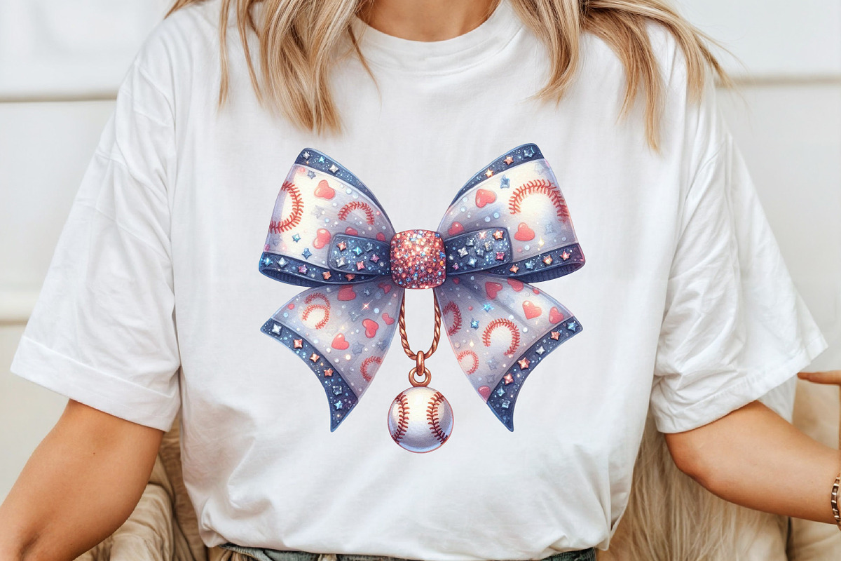 Watercolor Retro Girly Baseball, an Illustration by Pixels.Craft (Photo 4 of 7)