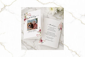 Funeral Bifold Program Canva FR008, a Brochure Template by TyphoonStudio