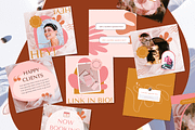 Boho Canva Instagram Post Templates, a Social Media Template by Kurly Creative (Thumbnail 5 of 9)