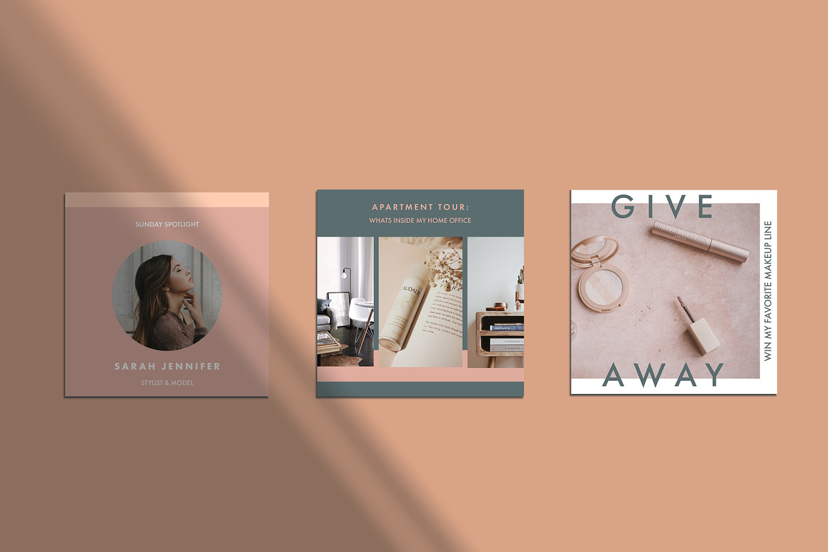 Fashion Blogger Instagram Templates, a Social Media Template by Grandview Collective (Photo 2 of 4)