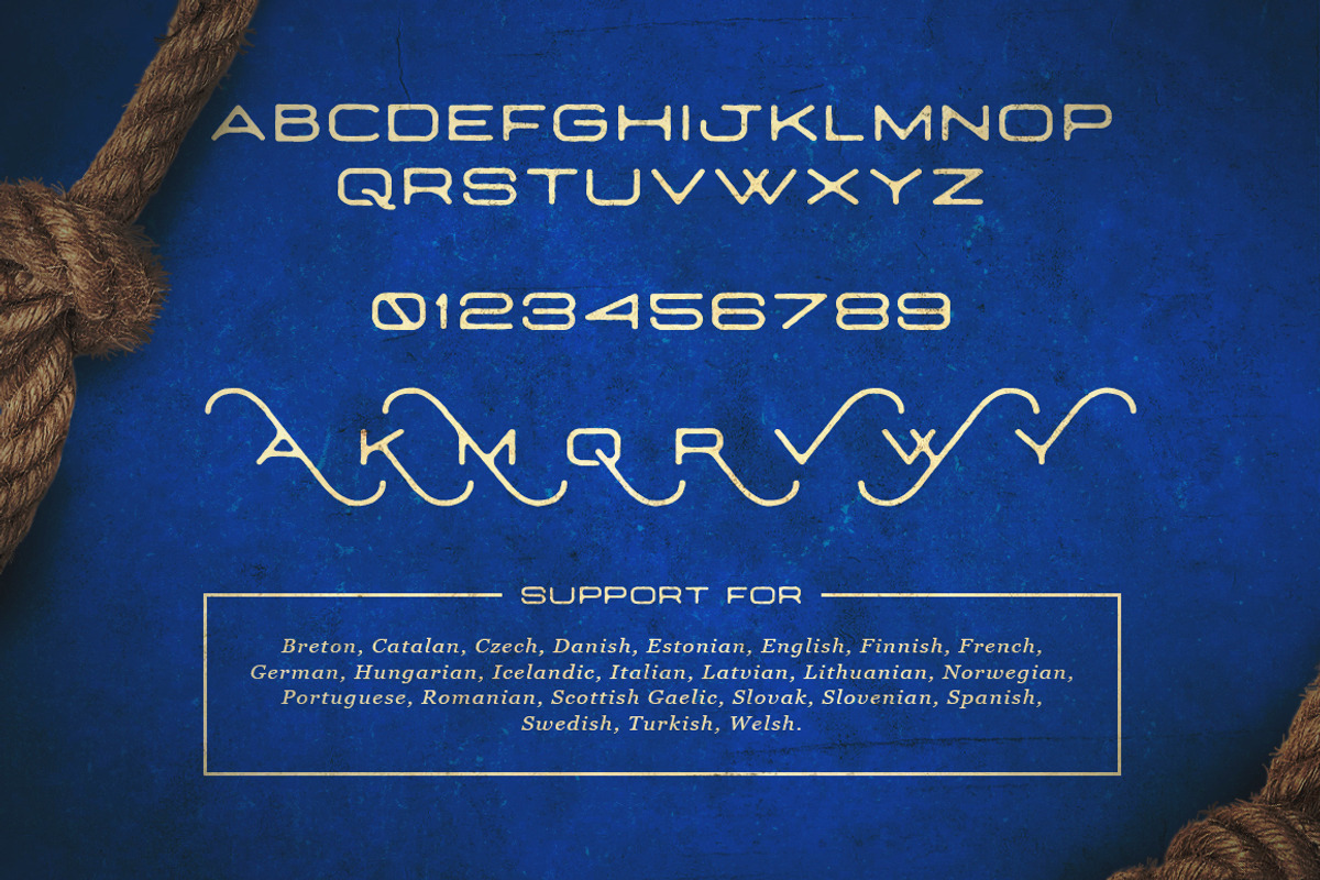 Navy Queen Display Font preview 4