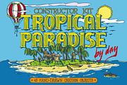 Tropical Paradise Constructor Kit, an Illustration by DeepFuze (Thumbnail 1 of 5)