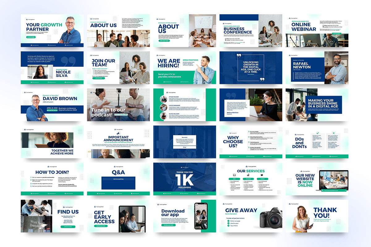 Canva Social Media Templates, a Social Media Template by Studio B | Canva Template (Photo 12 of 13)
