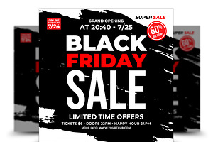 Black Friday Flyer, a Flyer Template by AfzaalGraphics