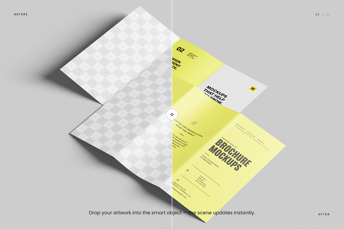 A4 Trifold Flyer Mockup, an Advertising Mockup by Toasin Studio (Photo 2 of 5)